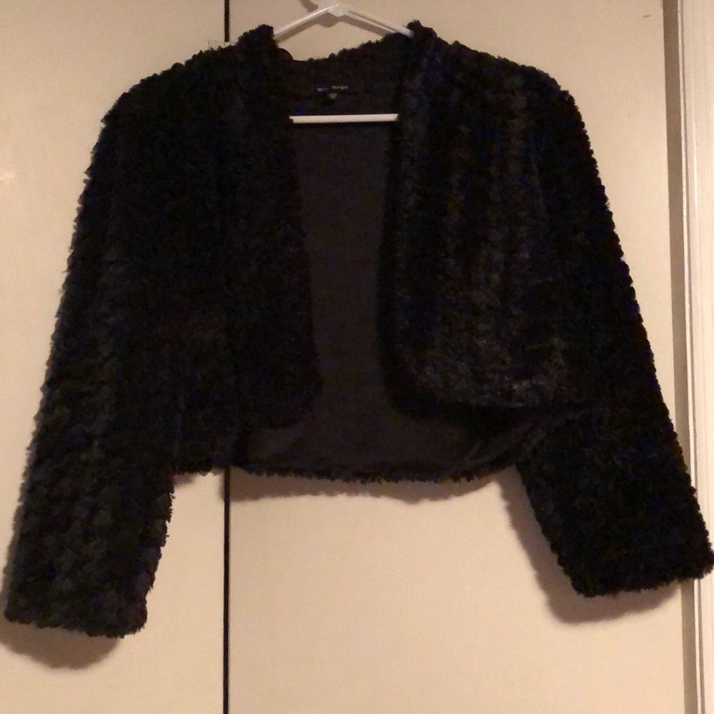 Faux fur cardigan